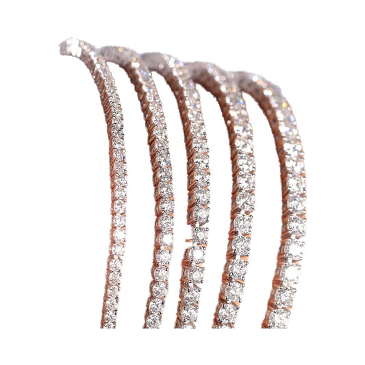 Lab Grown Diamond Bracelet, Tennis Diamond Bracelet, 10K Solid Gold Diamond Bracelet from Carat and Kraft, on white