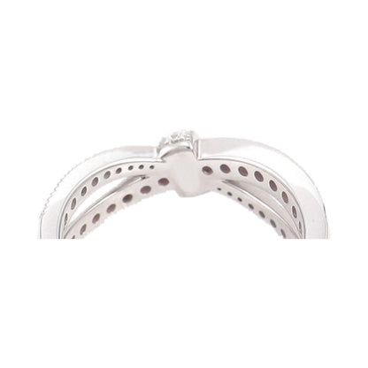 Lovable Infinity Purple Minimalist Twisted Style Wedding Ring from Carat and Kraft, on white