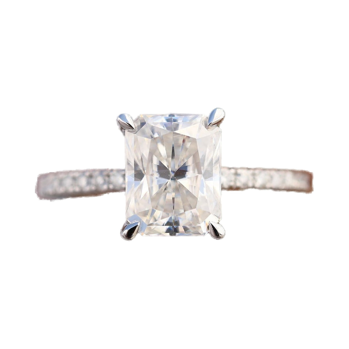Radiant 0.50ct to 5.00ct Diamond Engagement Ring from Carat and Kraft, on white