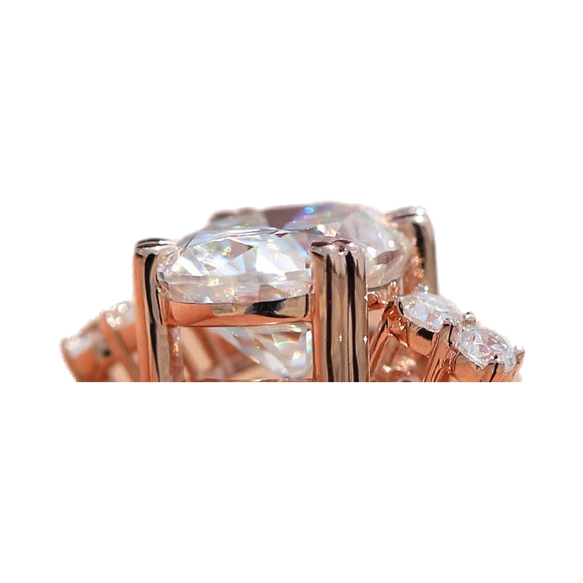 Oval Moissanite Diamond Minimalist Ring from Carat and Kraft, on white