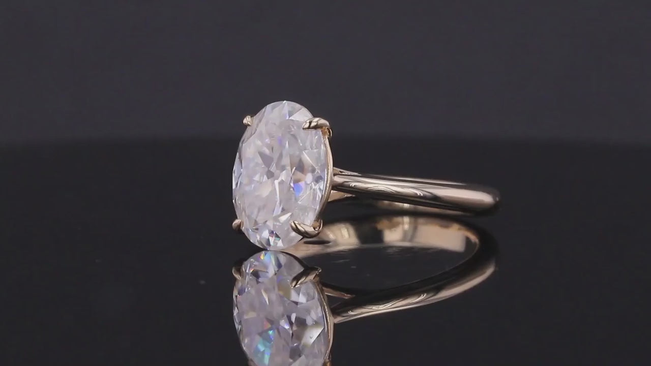 Oval Shape Diamond Engagement Ring