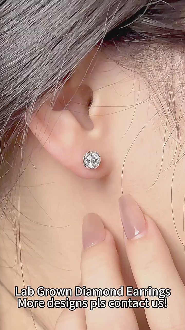 Wedding Earrings, Screw Back/Push Back Earrings, Stud Earrings for Women, Gifts for Her