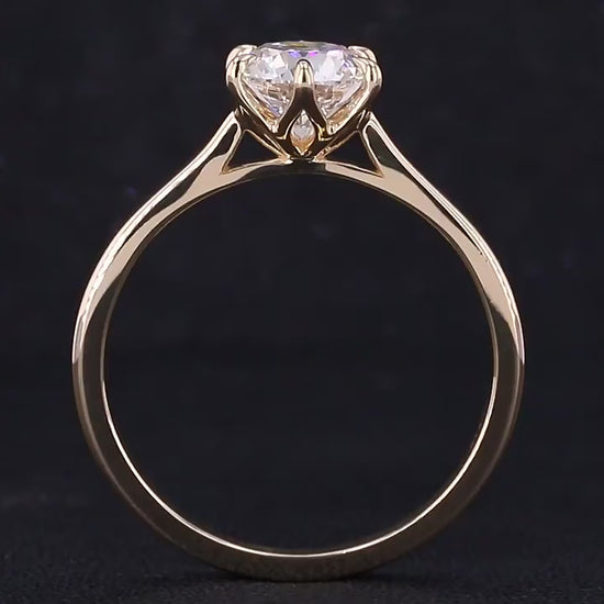 Solitaire Lab Diamond Wedding Ring