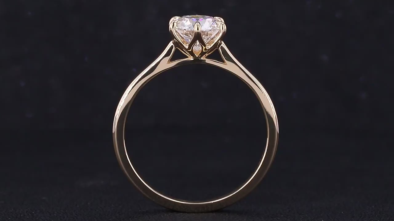 Solitaire Lab Diamond Wedding Ring