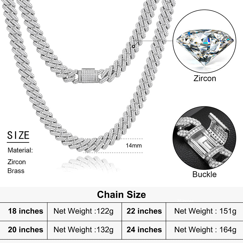 cz stones, big chain, miamicuban